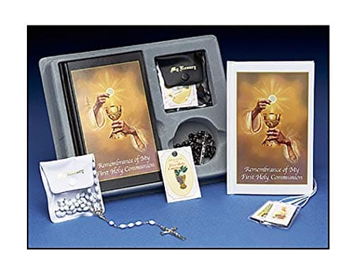 First Communion Gift Set for Girls, 5 Pieces, English