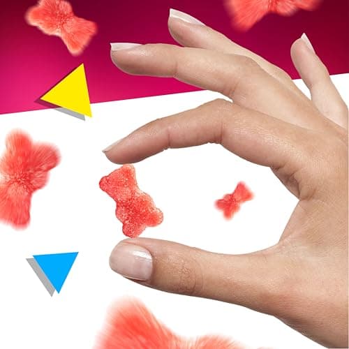 Sour Gummy Bears Candy | 1 Pound Bag | Tutti-Frutti Flavor | Pink Sugar-Coate...