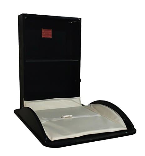 Wall Mounted Baby Changing Table, Classic Vertical,Black Night