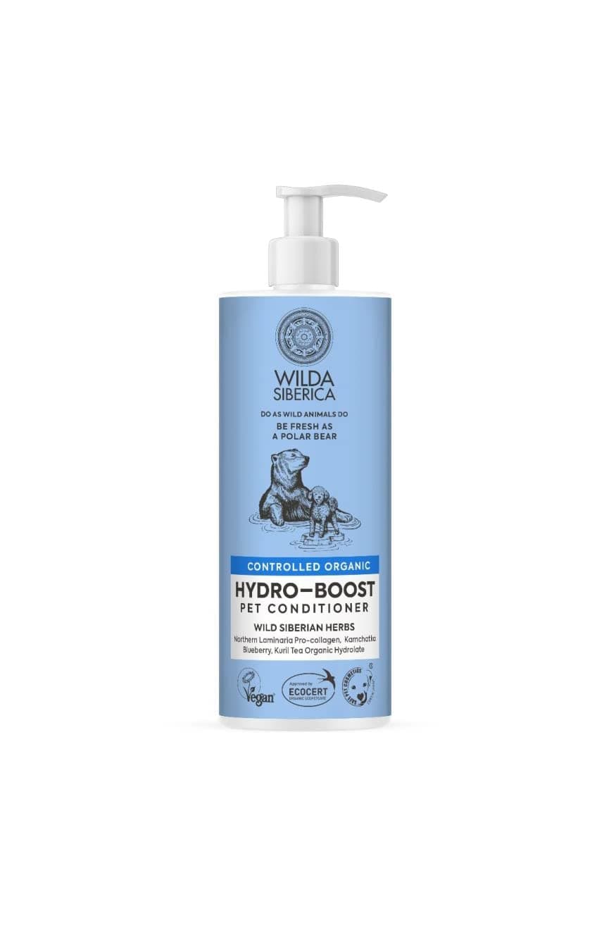 Wilda Siberica Controlled Organic, Natural & Vegan Hydro-boost pet conditioner, 400 ml