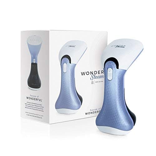 House of Wonderful Wonder STEAM Fabric Steamer Garment Steamer 100% Non DRIP. Get That Dry-Cleaned Look at Home. Rapidly Removes The Toughest of Wrinkles from Cotton, Silk, Polyester, Nylon, Satin.