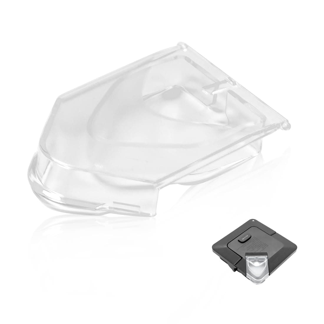 Pour Spout Cover Replacement Compatible with Ninja Blender Lid 72oz, Replacement Lid Flap Spout Cover for Ninja Blender Pitcher Square Top, Clear, Polycarbonate, BL660 BL740 BL770 BL771 BL772