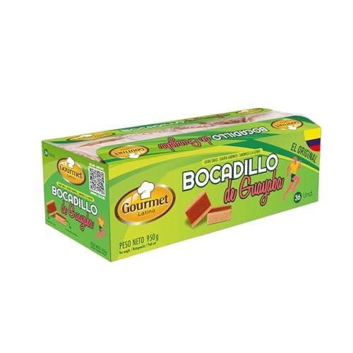 Guava snack/Bocadillo de Guayaba Veleño, GOURMET LATINO, pack 950g with 36 pieces
