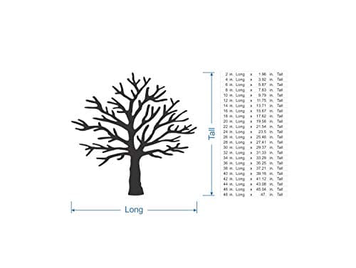 Jess and Jessica Wooden Tree Shape Cutout, 12 Inches - Unfinished Wood Craft Cutouts for DIY, Home Decor, Wall Decor - Laser Cut Shapes for Crafts