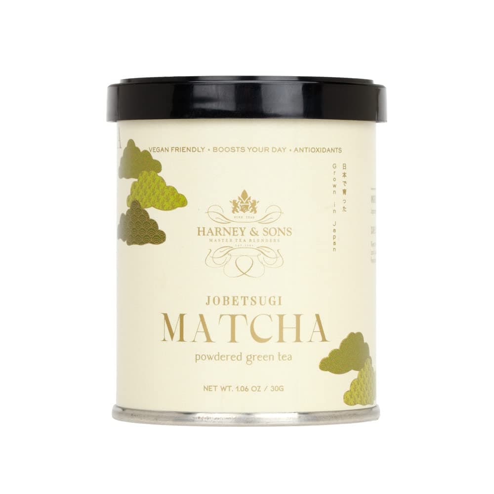 Harney & Sons Matcha Jobetsugi, 30 gram tin, Thin Grade Matcha, Powdered Green Tea for Japanese Tea Ceremony
