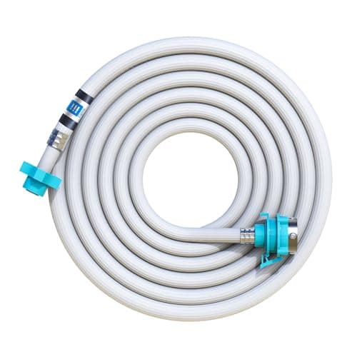 Eightiz 1.5 Meter Flexible PVC Washing Machine Inlet Hose water pipe, Universal Water Inlet with Tap adaptor Connector for Top & Front Load Fully Automatic