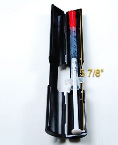 2 Mini Pocket Syringe Case ,Syringe Holder Color Black- Made in the USA