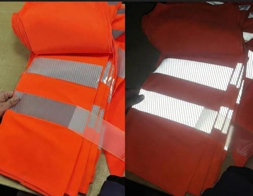 2" Safety Silver Reflective Iron on Fabric Clothing Tape Stripe Heat Transfer Vinyl Film M02 (2" x 33ft)