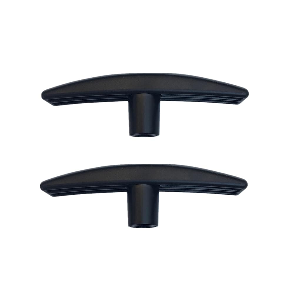 2 PCS RV Waste Valves Handles Black RV Sewer Valve Handle Replacement RV Dump Valve Replacement Handle Compatible with 1 1/2" and 3" Gate Valves for RV Sewer Dump Valve Extension Rods