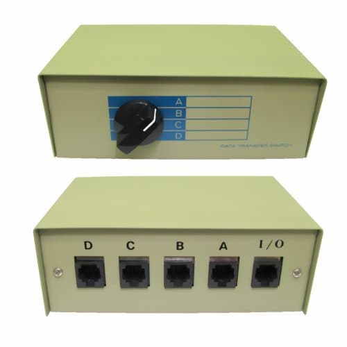 High Quality 4 Way RJ45 Ethernet Manual Switch Box
