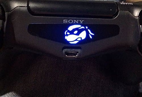 MightyStickers PS4 Designer Light Bar Decal LED Stickers Remote DualShock 4 Wireless Controller PlayStation 4 Teenage Mutant Ninja Turtle Michelangelo 1pcs