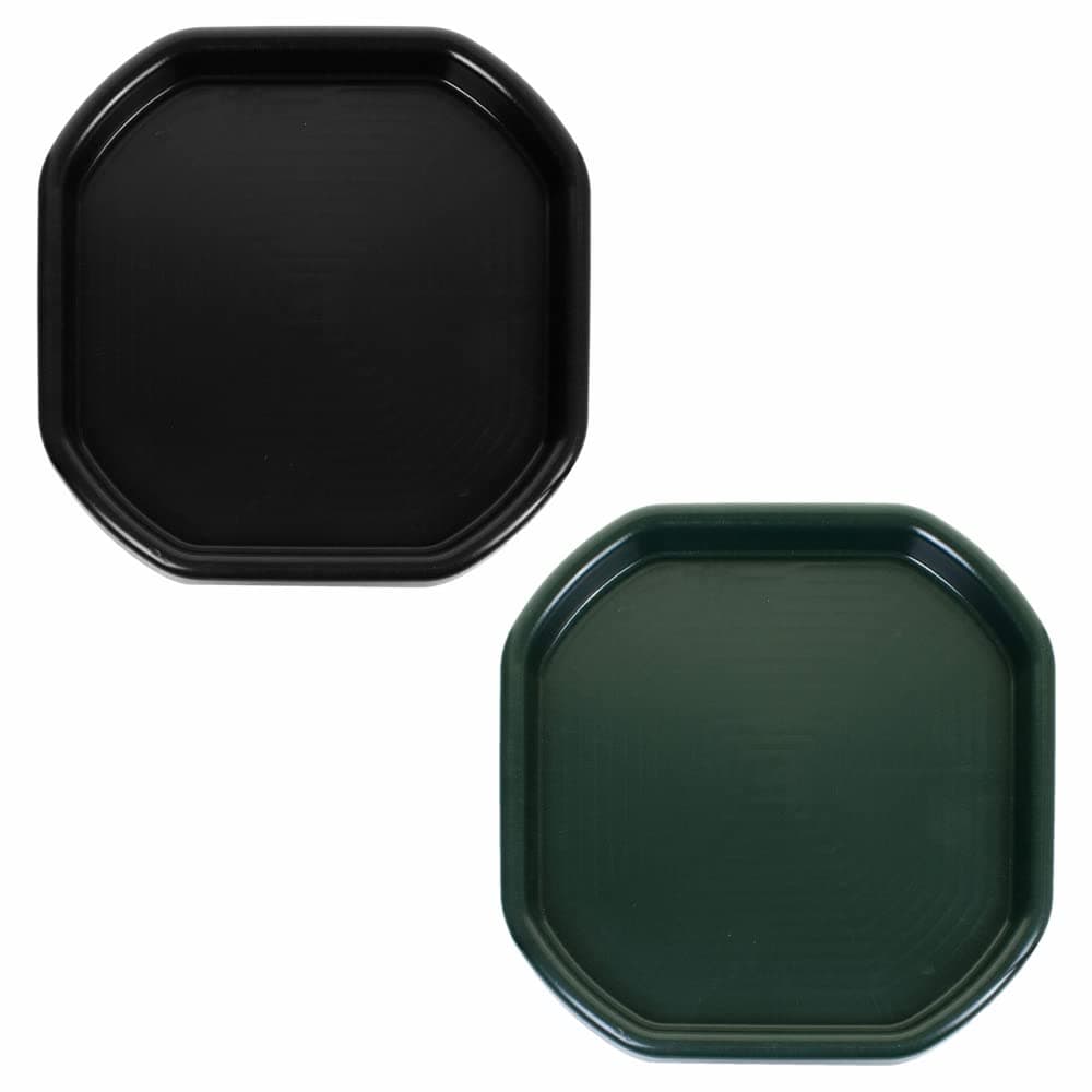 Childrens Kids Small Mixing Tray 70 x 70cm Plastic Tuff Spot Messy Play Tray Builder Equipment Sand Pool Pit Water Game Garden Beach For Home Cement Mortar Mixing Board Made in Uk-Black and Dark Green