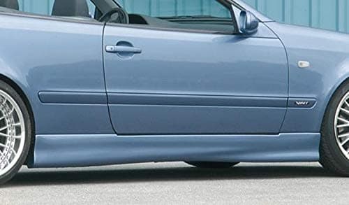 Rieger Side Skirts Black Matt for Mercedes Benz CLK (W208)