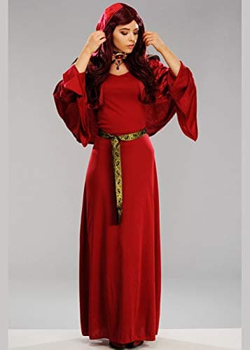 Womens Lady Melisandre Style Red Woman Priestess Costume (Medium (UK 12-14))