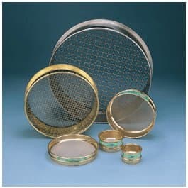 3 in. Brass Frame Sieve, 250um, no. 60 Stainless Steel Wire Mesh, Full Height (2 in.), ASTM E11-003BAW.250 - EACH