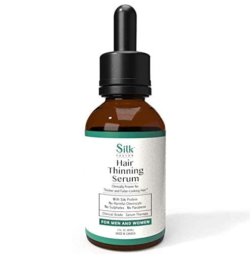 Clinically Tested Hair Growth Serum Natural Hairloss Treatment w/Keratin,Organic Biotin, and Hair Protein to Grow Gorgeous Hair Food for Fast Hair Growth 60-Day Supply Made in Canada