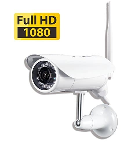 PHYLINK Bullet Pro, Business HD 1080P Waterproof Outdoor Network Surveillance IP Camera, Built-in water resistant microphone, Wi-Fi Wireless & PoE , SD card DVR expandable 128Gb, Motion Detection triggered Email Alert, Plug and Play App for iOS/ Android Mobile, PC and Mac compatible, PLC-336PW, 6mm lens
