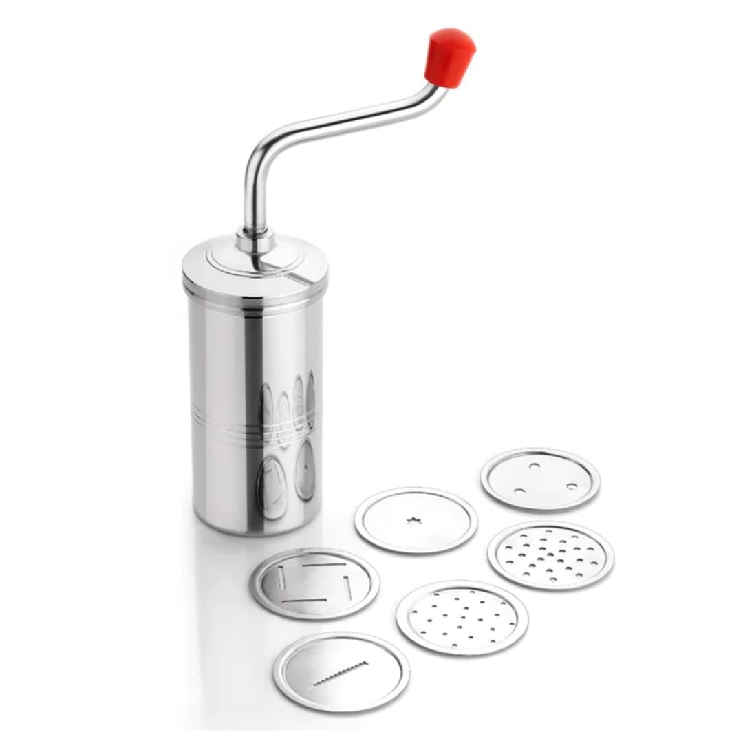 Suzec Stainless Steel Indian Made Sevanazhi Sevai Nazhi Sev Sancha Gathiya Murukulu Janthikulu Idiyappam Maker with Free 6 Different Jali