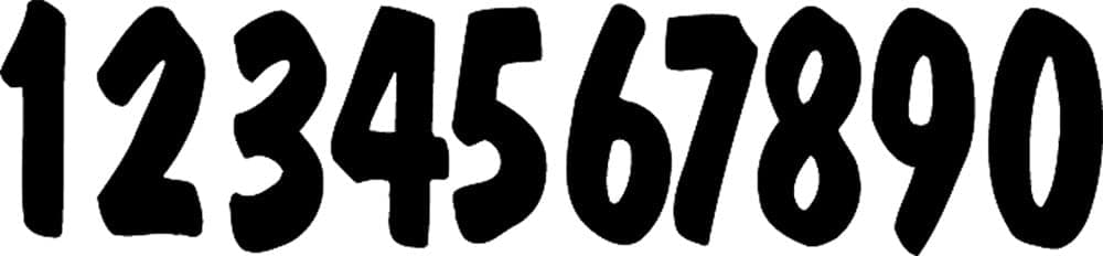 #6 BLACK PRO LITE DIGITS 3/PK