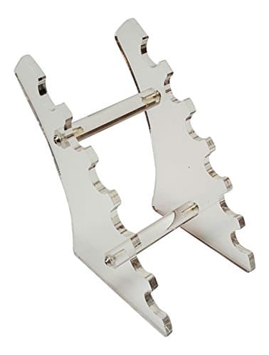 Stair Step Acrylic Vapor or Cosmetic Brush 6 Slot Display Stand