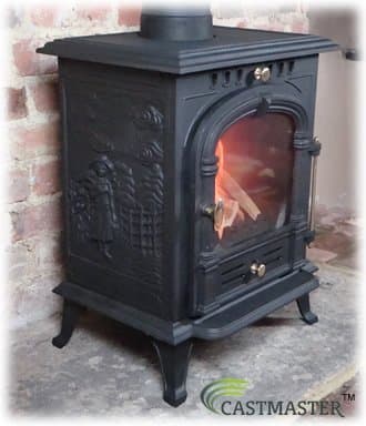 Castmaster stoves® - CAST IRON "VENEZIA" WOOD BURNER LOG BURNING MULTIFUEL STOVE 7Kw MAX