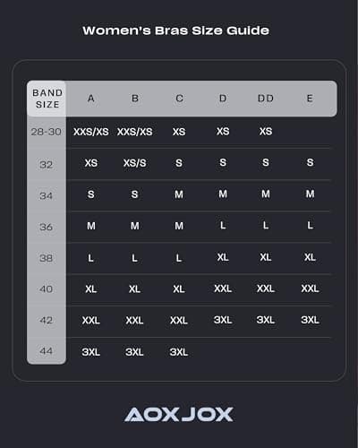 Aoxjox Women's Workout Sports Bras High Impact Fitness Training Gym Khloe Bra Yoga Crop Tank