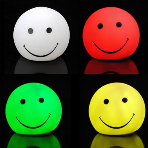 Mini Changing 7 Color LED Smile Face Party Candle Light .