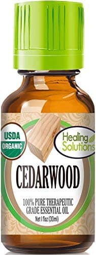 Healing Solutions Organic 30ml Oils - Cedarwood Essential Oil - 1 Fluid Ounce