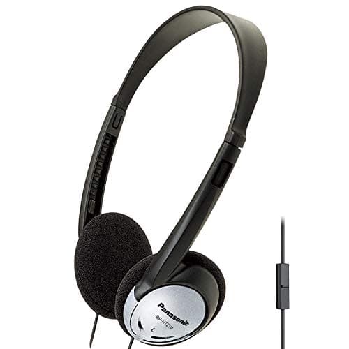 Panasonic Headphones RP-HT161-K Full-Sized Over-The-Ear Lightweight Long-Corded