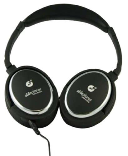Able Planet NC357BCA11 True Fidelity Around the Ear ANC Headphone with Gift (Black)