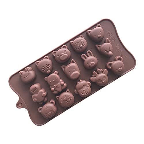 Silicone 15 Cavity Mould Fondant Chocolate Resin Clay Candle Mould DIY Kitchen Baking (Output Weight : 4-7 Grams) (Teady)