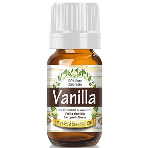 Pure Gold Vanilla Oleoresin Essential Oil, 100% Natural & Undiluted, 10ml