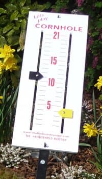 Norfolk BoardsCornhole Scoreboard, Wood, 17cm x 46cm, 1-21 Scale