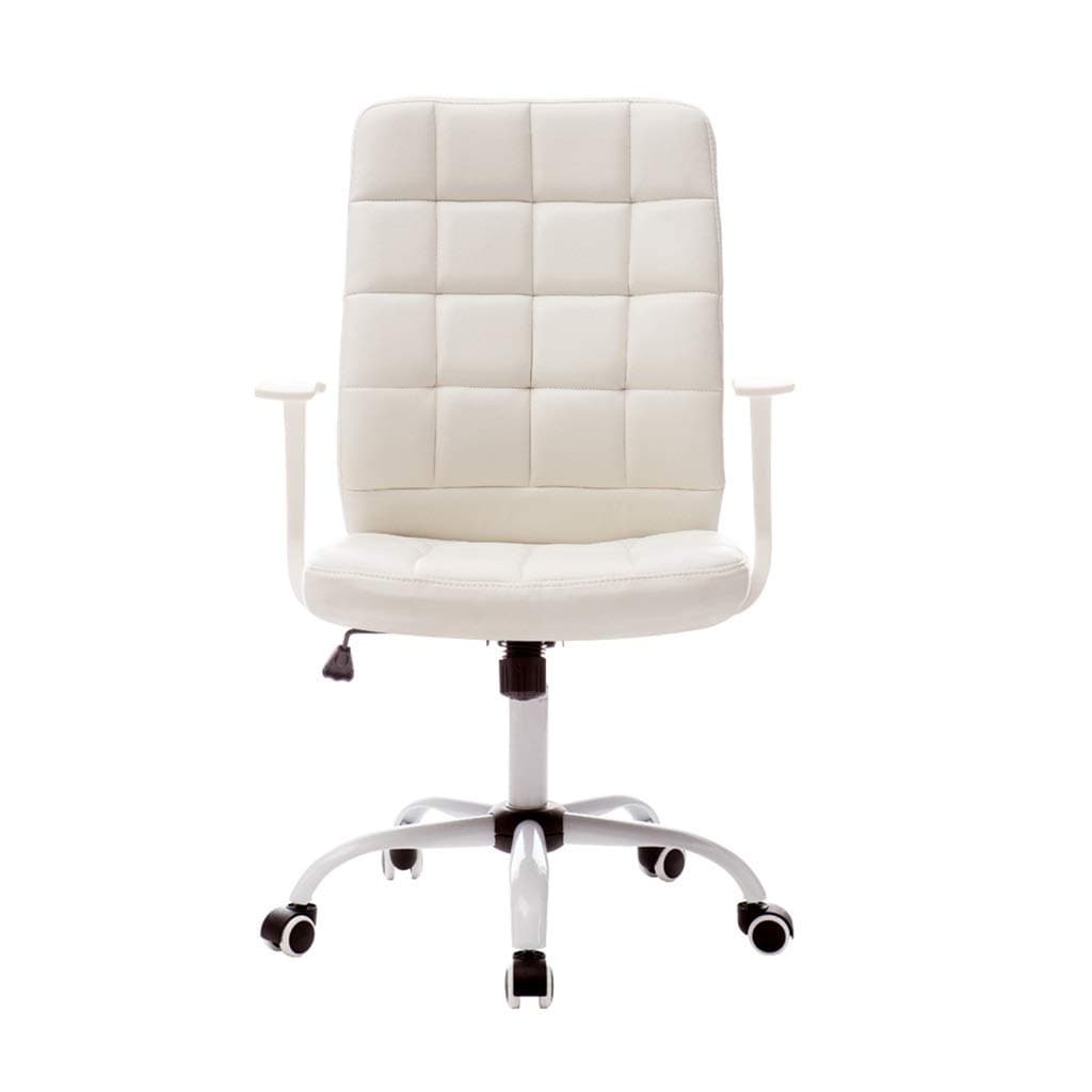 Home & Garden/Home & Kitchen/Furniture/Home Boss Chair, White Office Chair, Female Boss Swivel Chair, Backrest Student Chair, Study Desk Comfortable Chair, (Color : White, Size : 111cm*60cm)