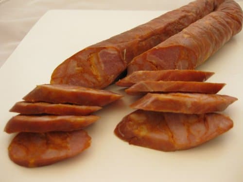 Bella Bella Gourmet Portuguese Linguica Sausage - 2 Links (2 Lbs avg) | Fully Cooked, Authentic Portuguese Flavor, Ready to Eat