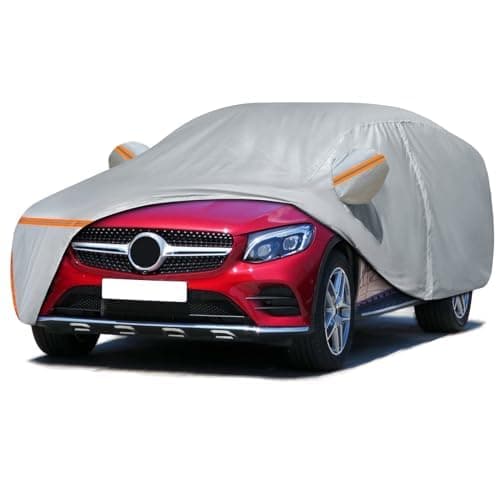 Car Covers for 2016-2024 Mercedes Benz GLC 300 350e, Waterproof All-Weather Protection Full Car Cover with Door Zipper & Cotton Lining