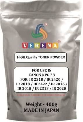 VERENA Ultra Dark Black Toner Powder Compatible for Canon Npg 28 iR2318/ iR2420/ iR2018/ iR2422,IR2016 Printers