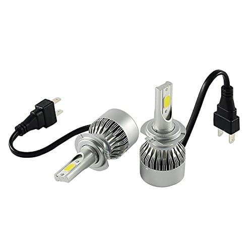 SOLICHT 1 Pair 72W 7600lm COB C6 LED headlight Car LED Bulbs H1 H3 H4 H7 880/881 H11 H13 9004 9005 9006 Automotive led light (1 Pair C6 H7)