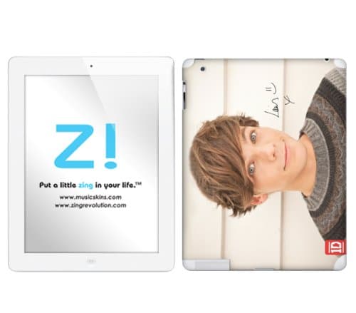 Zing Revolution One Direction Premium Vinyl Adhesive Skin for iPad 2 & iPad 4/3, Louis Image, MS-1D40351