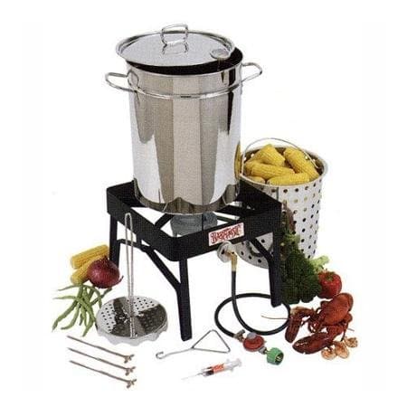 Bayou Classic Stainless Steel Outdoor Turkey Fryer Kit - 32 qt.