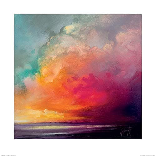 Art Group Scott Naismith (Sunset Cumulus Study 1) -Art Print 60 x 60cm, 60 x 60 x 1.3 cm, Multicoloured