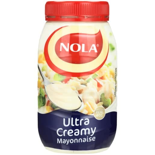 Nola Mayonnaise Bottle 27oz|750g Imported from South Africa (Ultra Creamy, 27 Fl Oz (Pack of 1))