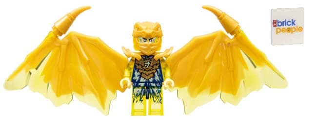LEGO Ninjago Crystalized: Jay Golden Dragon Minifig with Lightning Sword