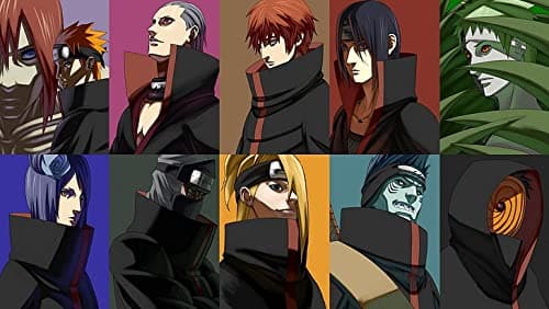 Poster World Anime Naruto Deidara Naruto Hidan Naruto Matte Finish Paper Poster Print 12 x 18 Inch (Multicolor) PW-14374