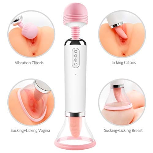 Powerful Clitorials Sucking Simulation Vibrate Toy Oral Tongue Stimulator Waterproof 12 Sucking Vibration Wand, Soft & High Speed Clitorial Sucking Toy for Female,T-Shirt