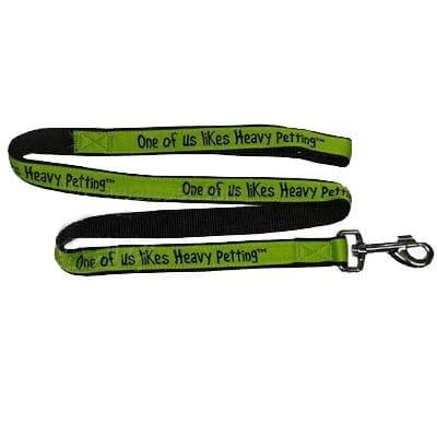 Embroidered Dog Leash 4-ft x1-in One of us (Heavy Petting)