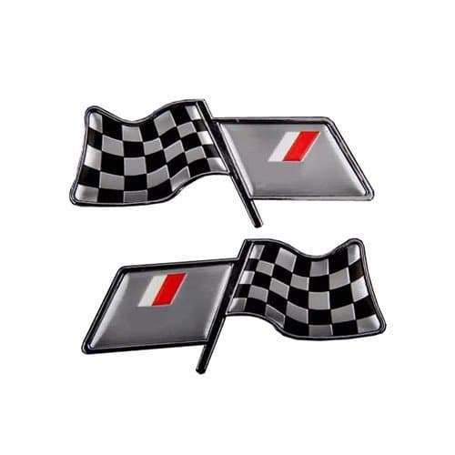Car 3D Flag Style Decorative Decal Badge Fit for Grid TRD
