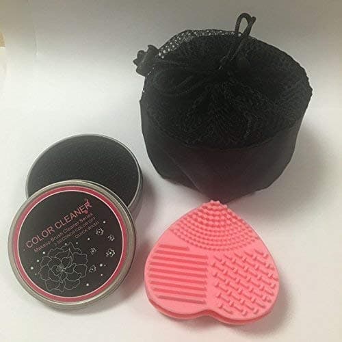 Makeup Brush Sponge Cleaning Set Color Removal Sponge and Silicone Makeup Brush Cleaning Mat Set For All People By OniSavings
