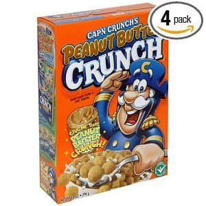 Cap'n Crunch Peanut Butter Crunch Cereal 14 Oz. (Pack of 6)