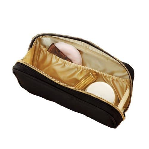 Eltrad Gold Multi Pouch Cosmetic Bag Black and Gold